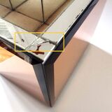 2 70s planters with amber mirror