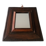 Huguenot mirror - double bottom - Wood
