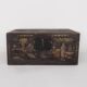 Antique wooden chest with illustrations of porcelain vases (1900) #2