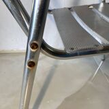 Set of 3 aluminum bistro chairs