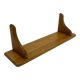 Vintage oak wall rack book shelf 1970s wood minimalist design