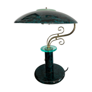 lampe de bureau vintage verte