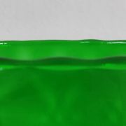 XXL vintage Cognac vase blown glass from Empoli, Italy in emerald green.