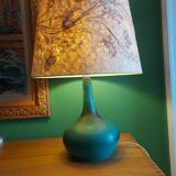 Ceramic lamp the Dieulefit caves, with its lampshade