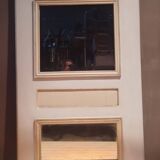 Woodwork trumeau with two mirrors