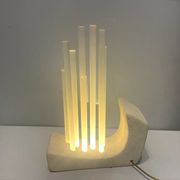 Acrylic Stone Table Lamp, 1980s