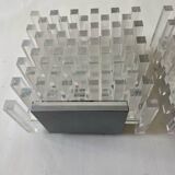 Pair of kinetic plexiglass wall lights