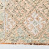 3x12 Turkish Cream & Brown Vintage Runner Rug, 79x366Cm