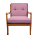 1960s armchair in lilac