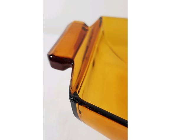 Amber glass trinket bowl