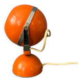 Orange mid-century space age eyeball table lamp
