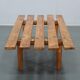 1970s Wooden Flower Pot Bench, Czechoslovakia