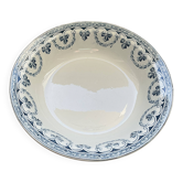 Old hollow dish in Ironstone with blue decoration by Amand & Hamage Santiago.