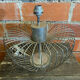 Chrome Metal Wire Space Age Lamp Base 1970s Vintage #D82