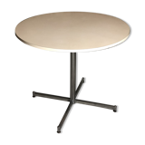 70'S vintage chrome round table and chrome feet