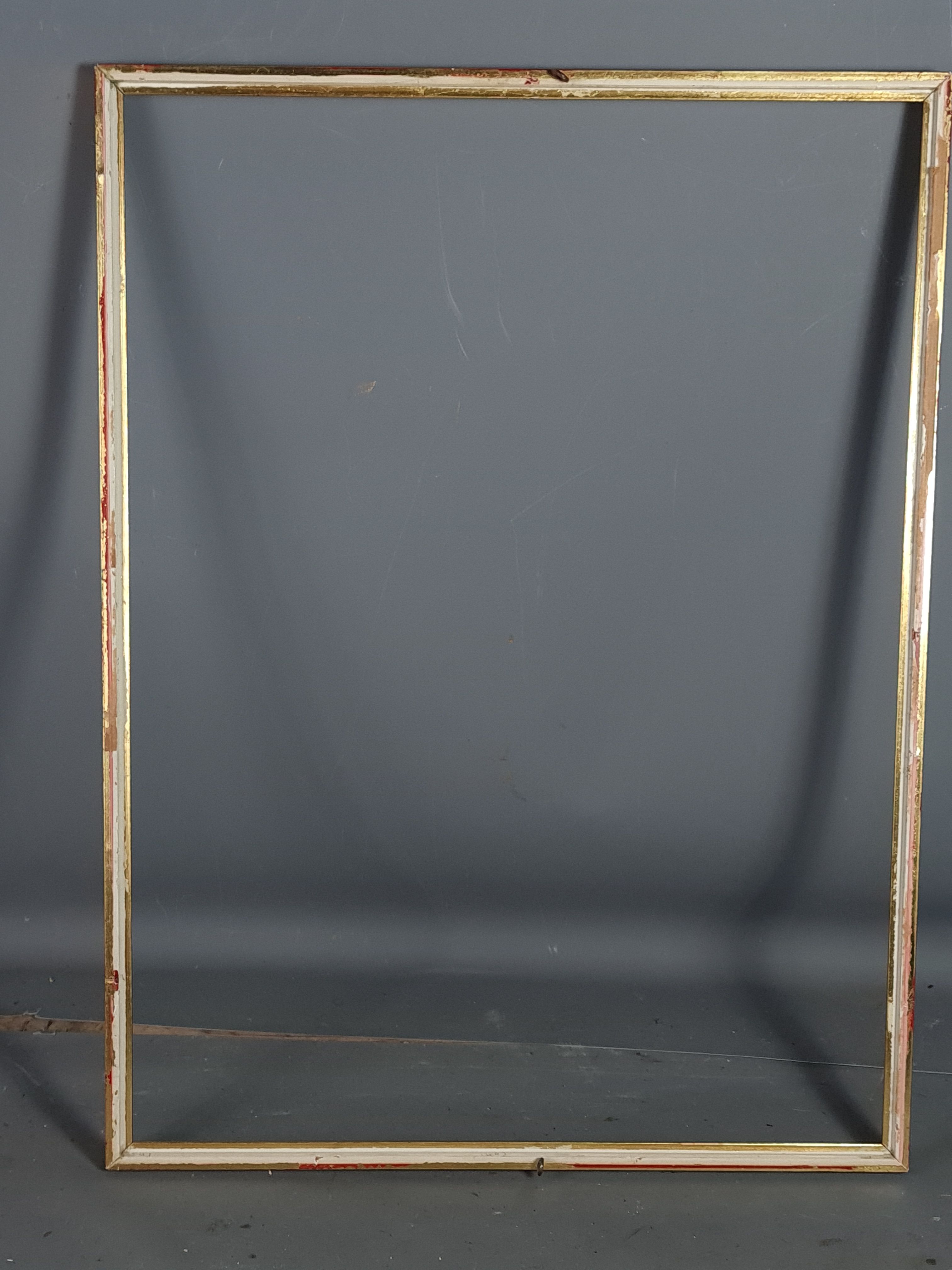 Frame baguette wood gilding gold leaf 56x42 foliage 54x40 cm good used SB
