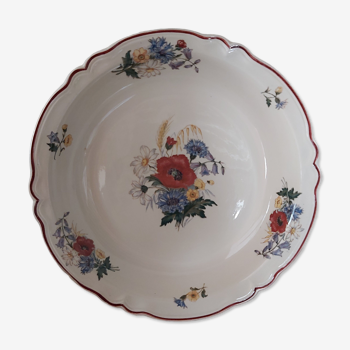 Round hollow dish Sarreguemines model Agreste