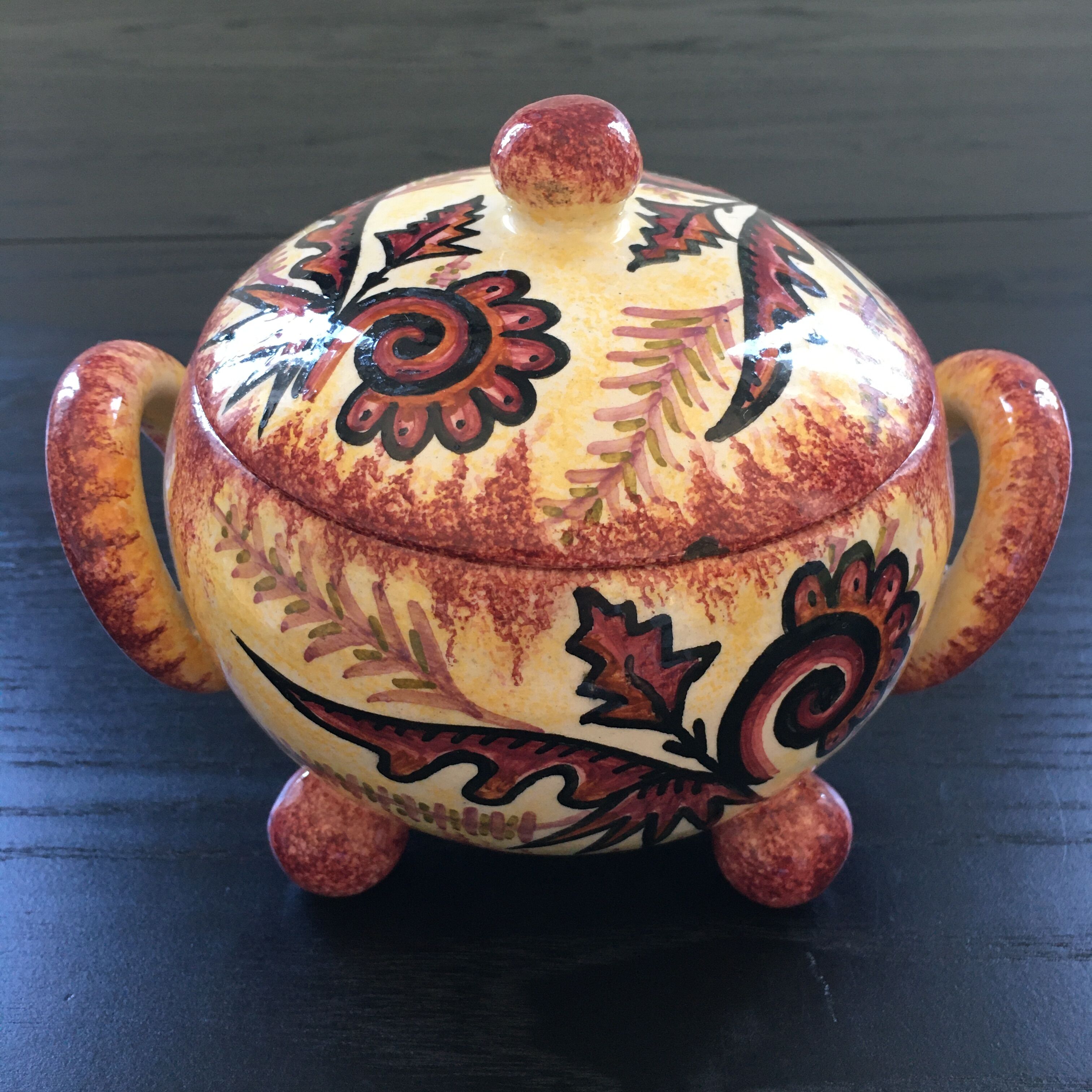 Pot signed Fouillen Quimper