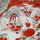 Antique Kutani porcelain plate (Meiji period, 19th century)