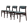 Ensemble de trois chaises en palissandre, design danois, années 1970, fabrication : Danemark