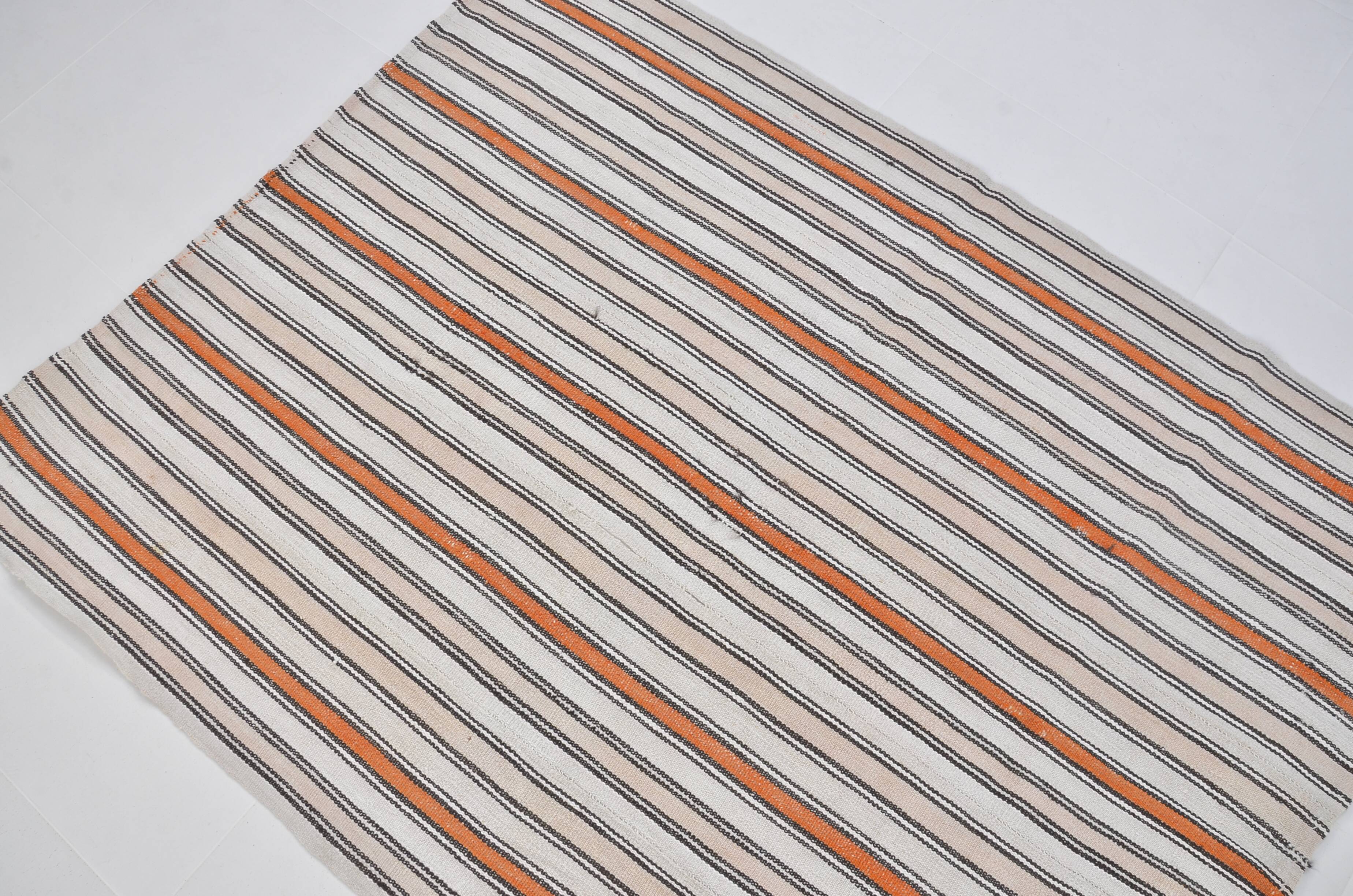 Colorful Vintage Striped Kilim Hmep Rug SKU 3666