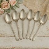 6 silver-plated metal teaspoons PIX 18 microns – France – mid-20th century