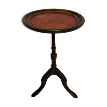 Louis XVI style gueridon in natural wood, 20th century.