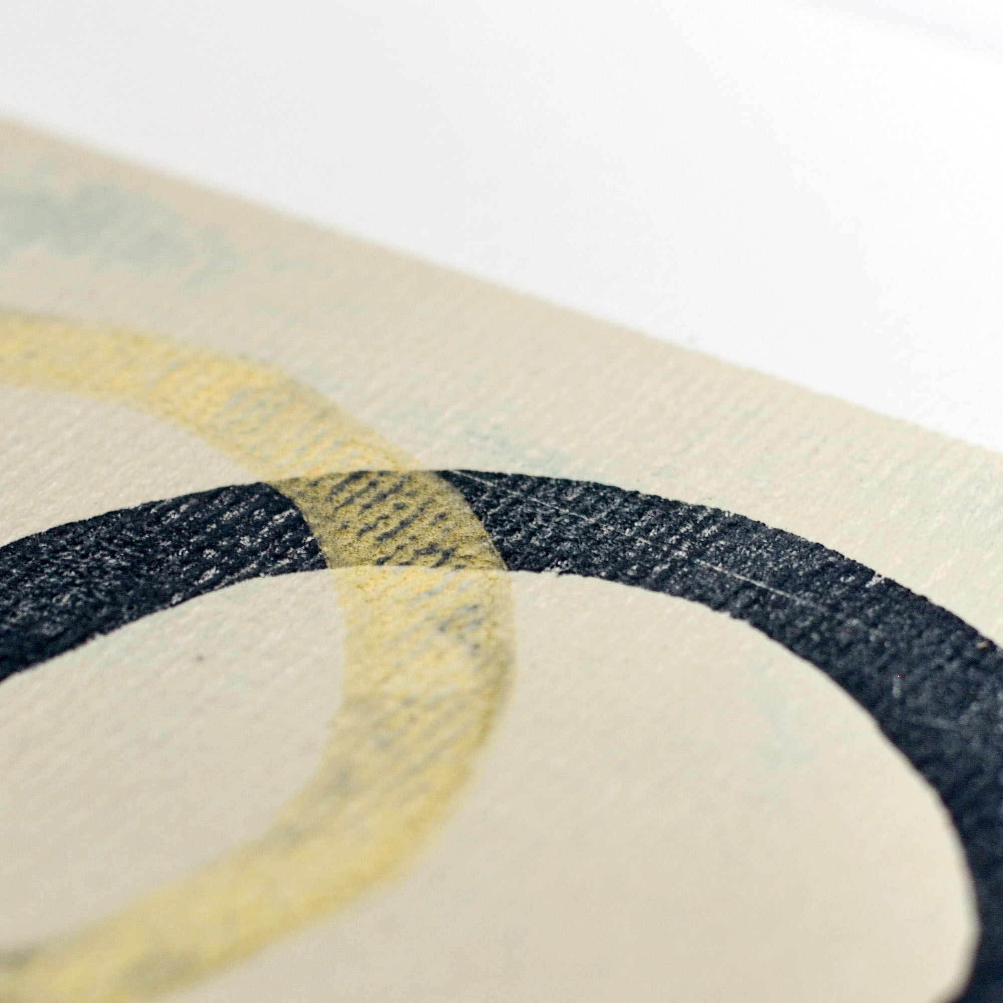 Monotype on paper original dated and signed without the frame