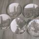 Set of 9 sepia plates Paris