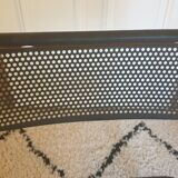 Pair of folding chairs in perforated metal