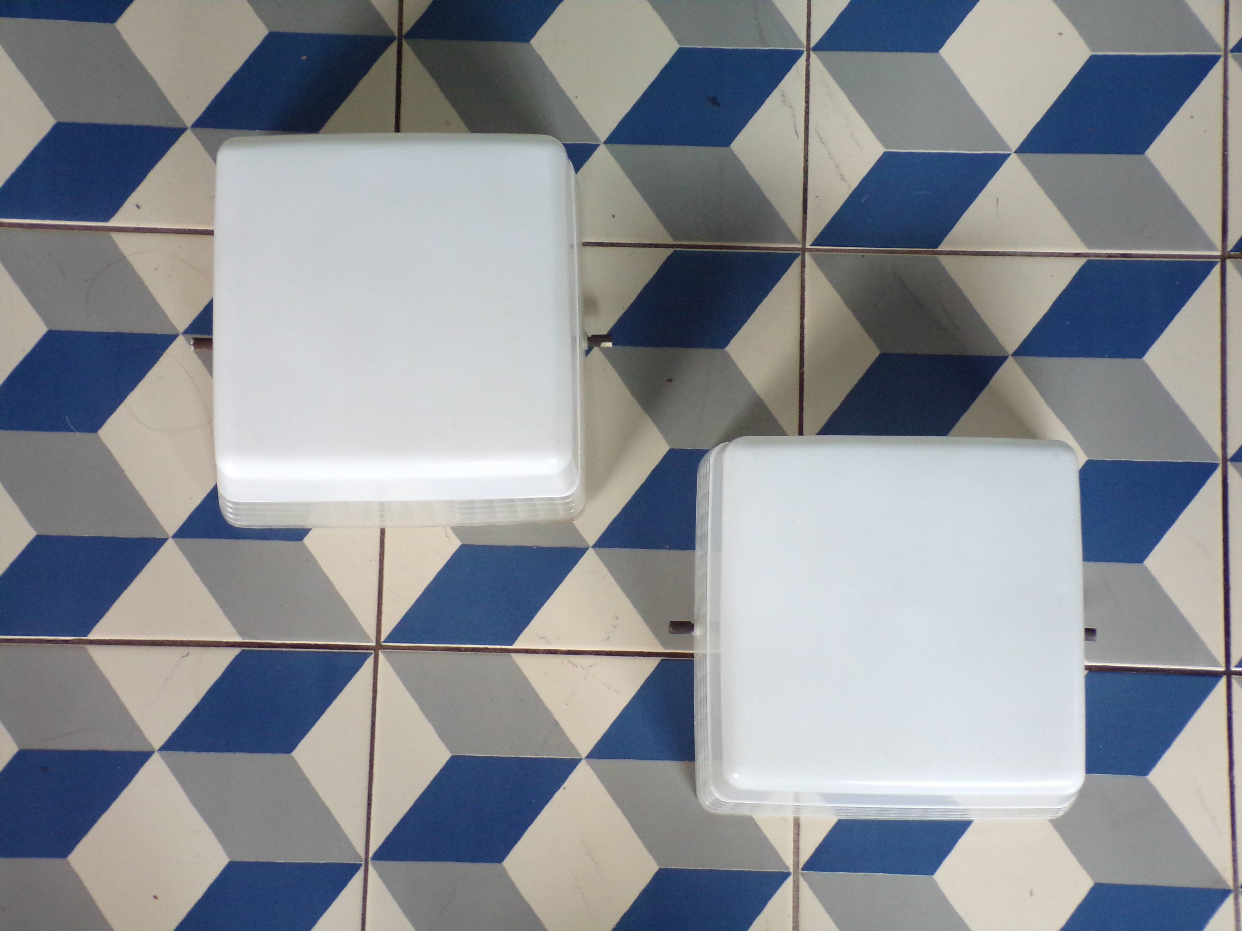 Pair of Holophane Prismopal wall lights