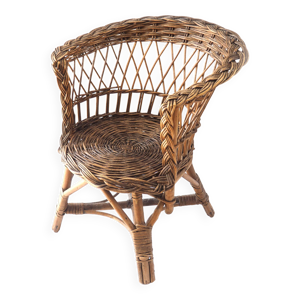 Fauteuil rotin enfant