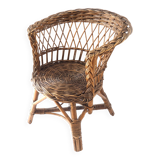 Rattan armchair for children