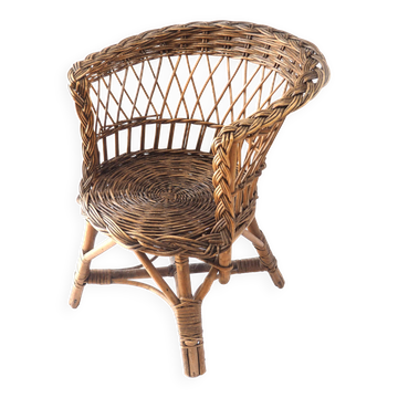 Rattan armchair for children
