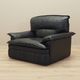 Leather armchair, Italian design, 1960s, production: Italy