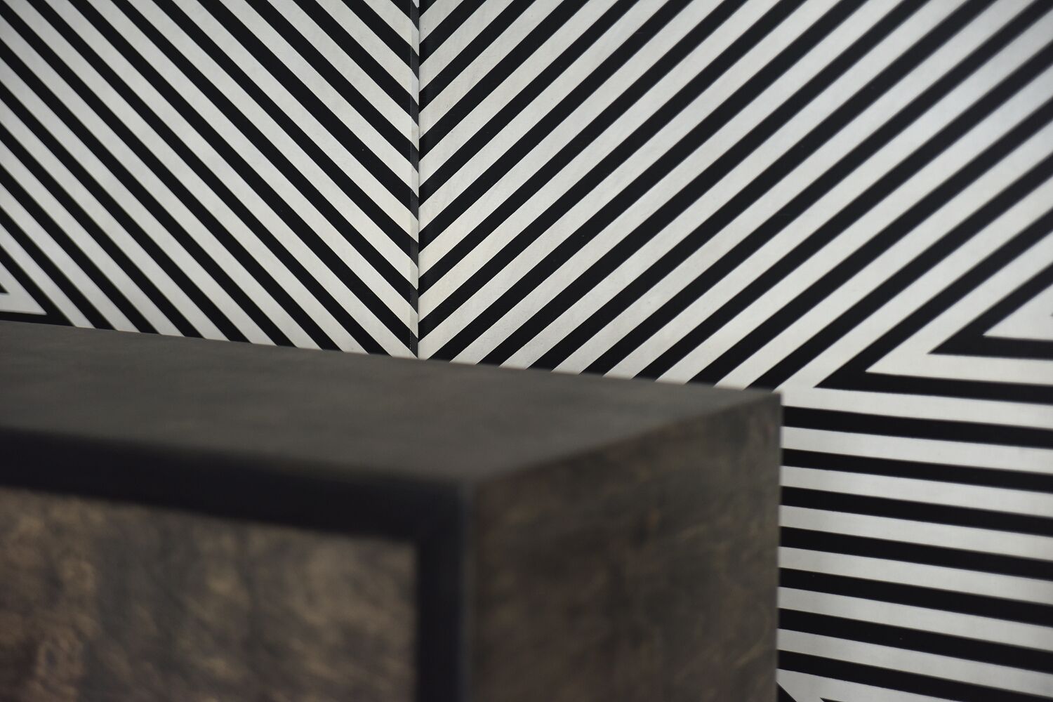 Sideboard with hand-painted pattern, 1960