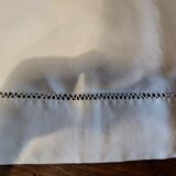 Old sheet mestizo linen cotton monogram JB 200 x 310 cm