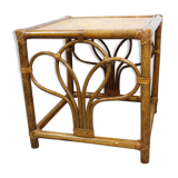 Rattan bedside table