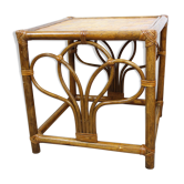 Rattan bedside table