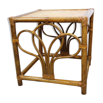 Rattan bedside table