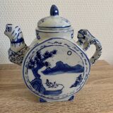 Chinese porcelain moon teapot