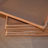 6 stoneware "quarter" plates