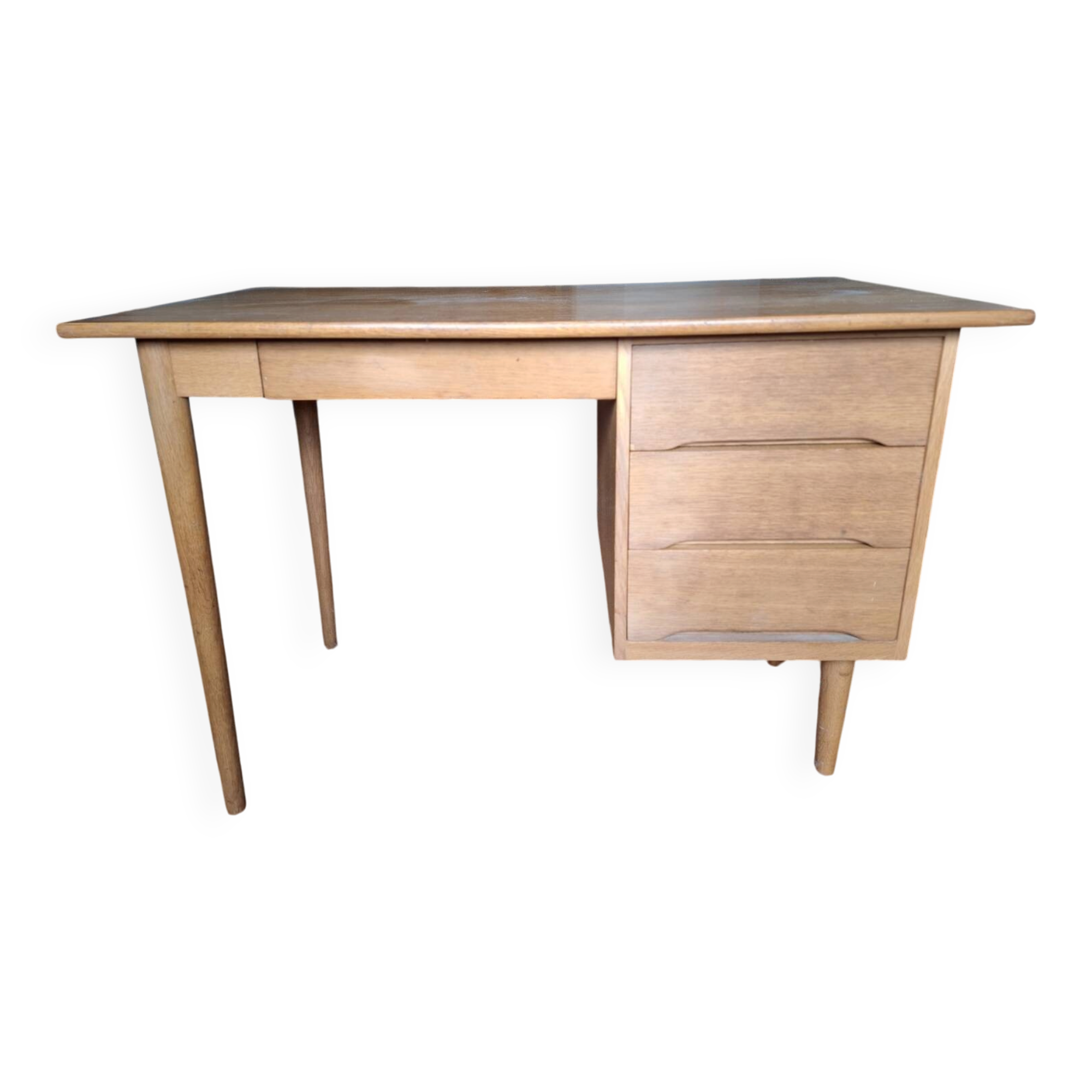 Solid oak desk from the 60s-70s.