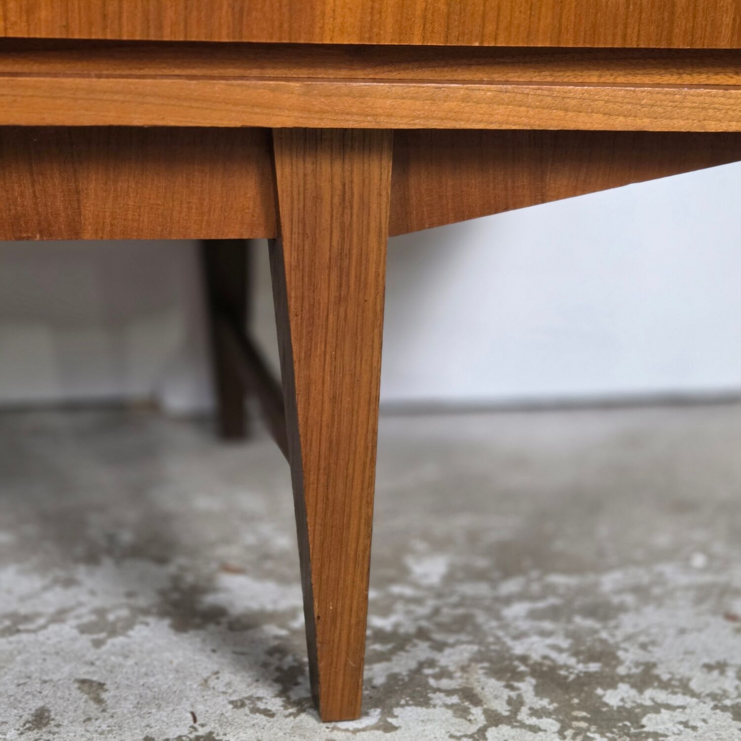 Vintage 60s - 70s teak sideboard German, TV cabinet