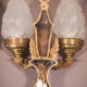 Pair of Wall Lamps with Angels