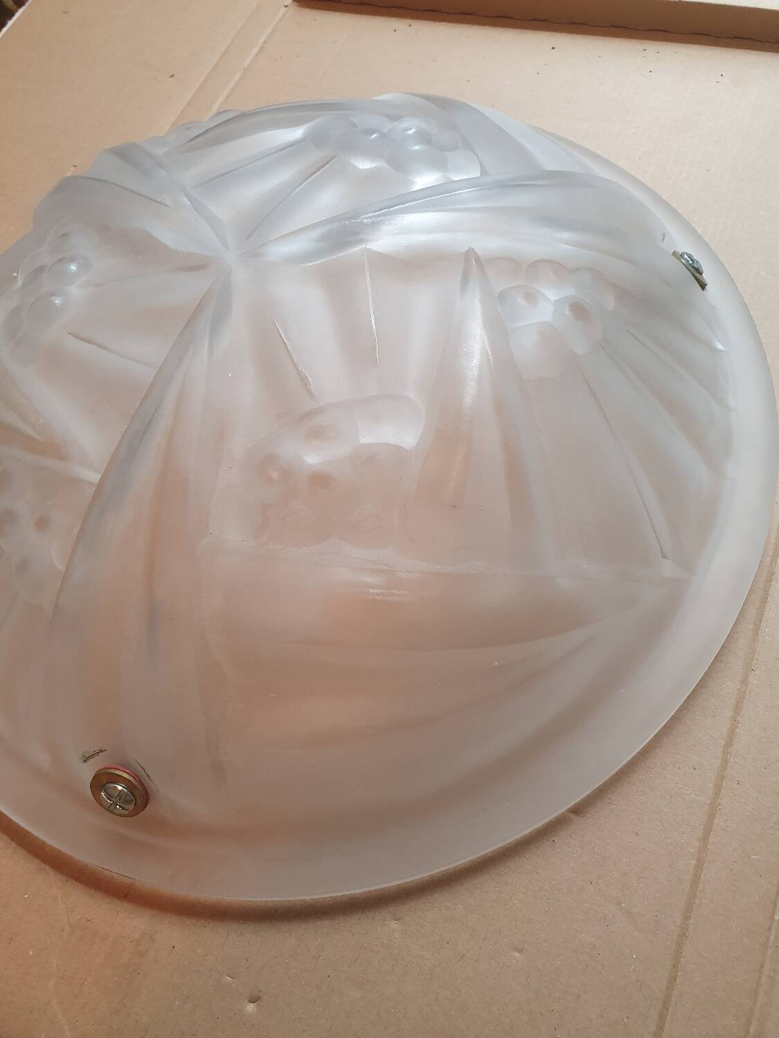 Art Deco Dégué basin ceiling light