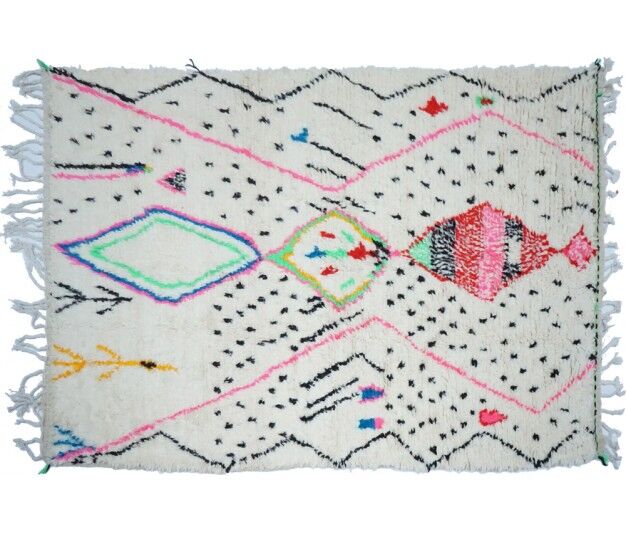 Colorful Berber carpet 258x146cm