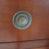 4-drawer chest of drawers - empire style - with detached columns - mahogany-bronze stain