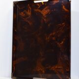 Tray 1970 plexiglass decoration scale and brass