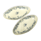 Two dishes in faience of Gien